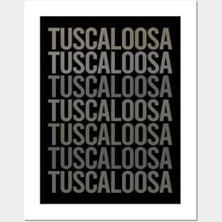 Gray Text Art Tuscaloosa Posters and Art